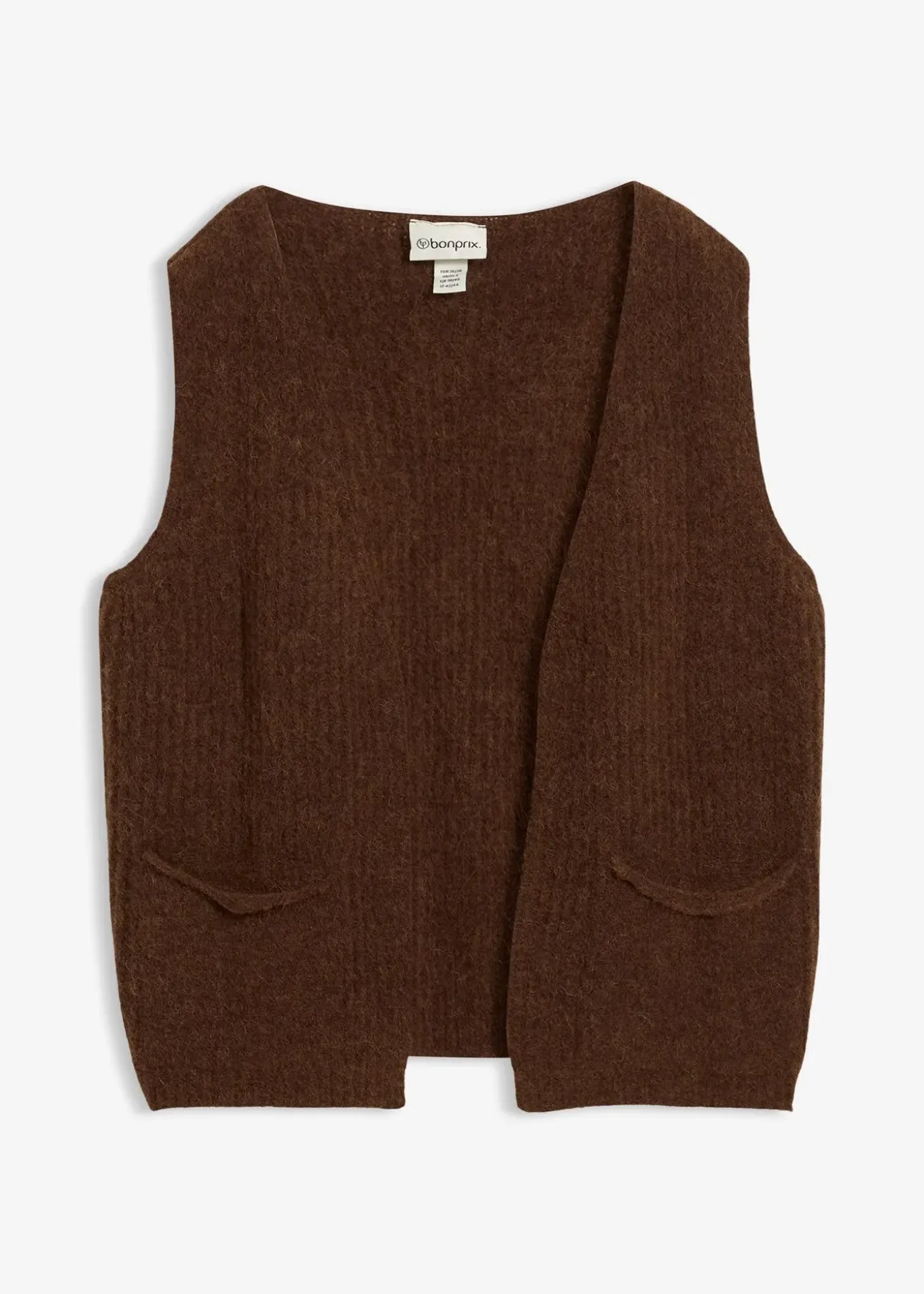 Gilet sans manches en grosse maille