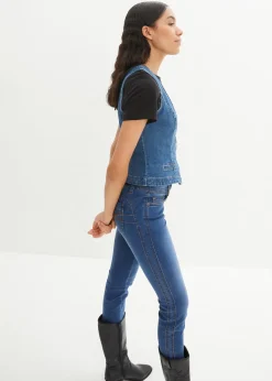 Gilet sans manches en jean extensible