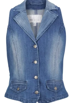 Gilet sans manches en jean extensible