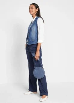 Gilet sans manches en jean extensible