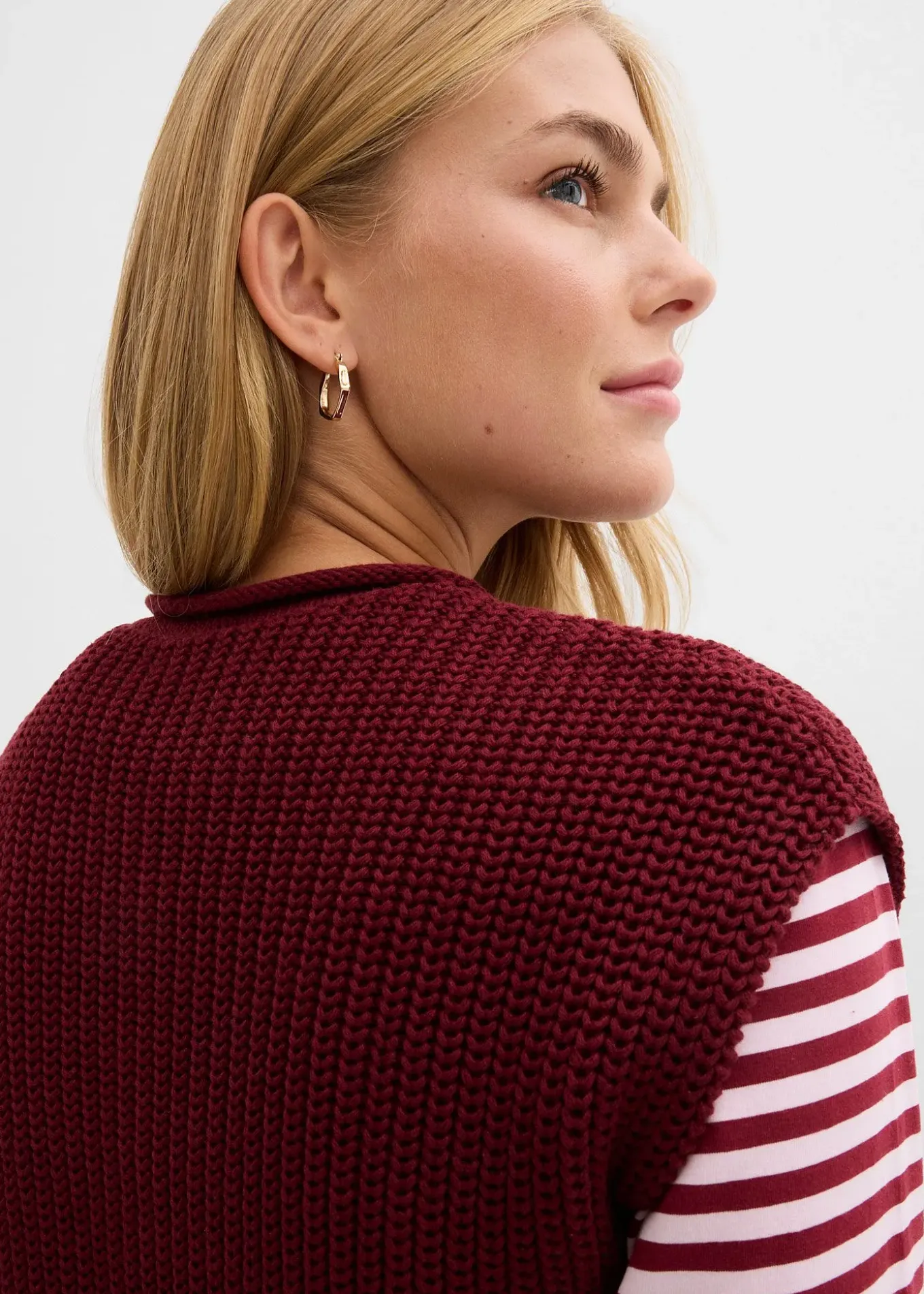 Gilet sans manches en maille avec des poches