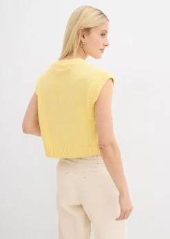 Gilet sans manches en maille