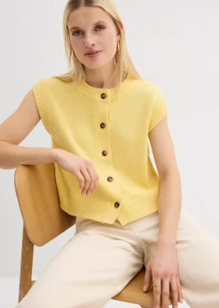 Gilet sans manches en maille