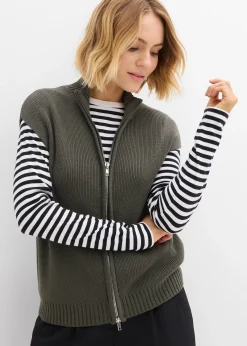 Gilet sans manches en maille