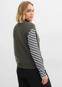 Gilet sans manches en maille