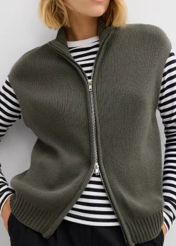 Gilet sans manches en maille
