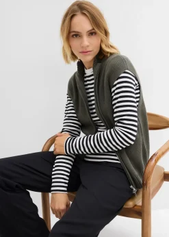 Gilet sans manches en maille