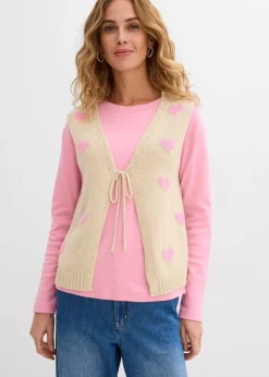 Gilet sans manches en maille