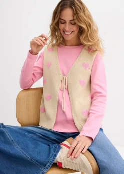 Gilet sans manches en maille