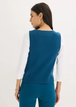 Gilet sans manches en maille