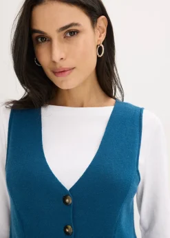 Gilet sans manches en maille