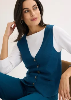 Gilet sans manches en maille