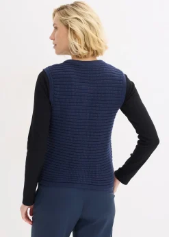 Gilet sans manches en maille