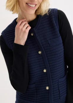 Gilet sans manches en maille