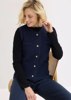 Gilet sans manches en maille