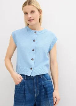 Gilet sans manches en maille