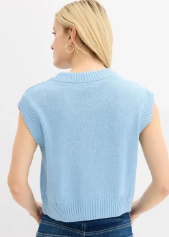 Gilet sans manches en maille