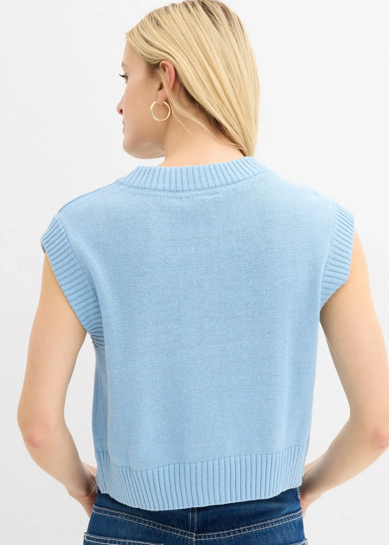 Gilet sans manches en maille