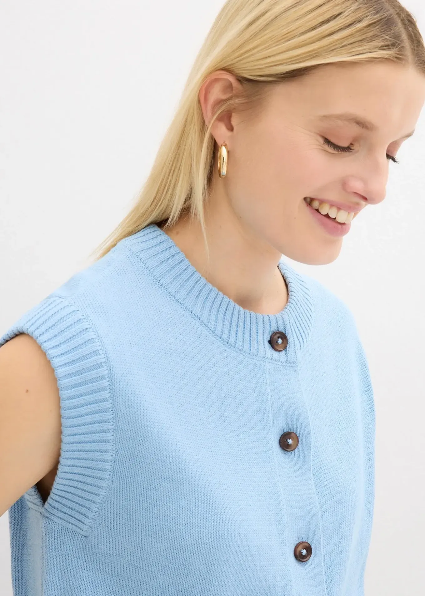 Gilet sans manches en maille