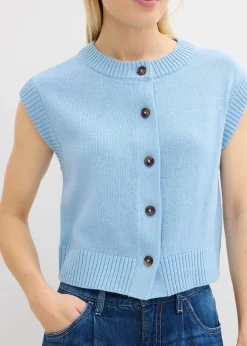 Gilet sans manches en maille