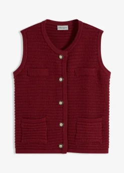 Gilet sans manches en maille