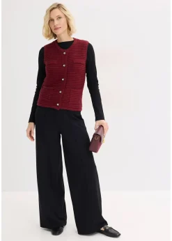 Gilet sans manches en maille