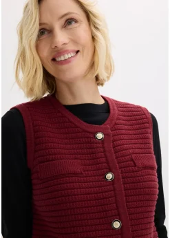 Gilet sans manches en maille