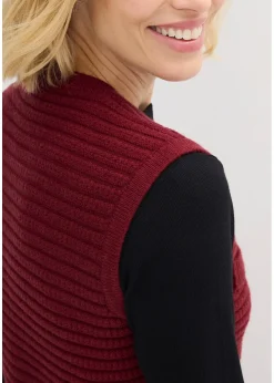 Gilet sans manches en maille