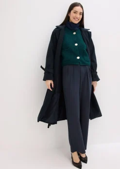 Gilet sans manches en maille à boutons décoratifs