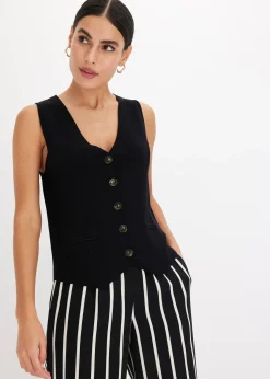 Gilet sans manches en maille