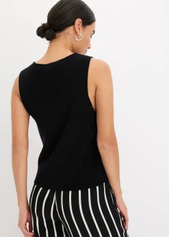 Gilet sans manches en maille