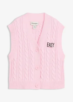 Gilet sans manches en maille