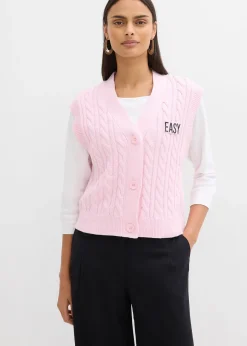 Gilet sans manches en maille