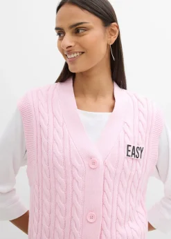 Gilet sans manches en maille