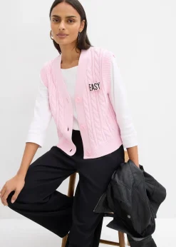 Gilet sans manches en maille