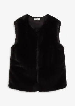 Gilet sans manches en peluche