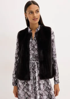 Gilet sans manches en peluche