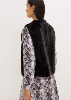 Gilet sans manches en peluche