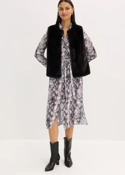 Gilet sans manches en peluche