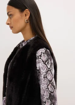 Gilet sans manches en peluche