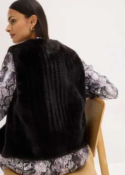 Gilet sans manches en peluche