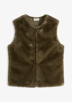 Gilet sans manches en peluche