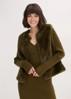 Gilet sans manches en peluche