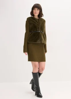 Gilet sans manches en peluche