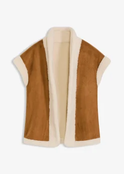 Gilet sans manches en sherpa