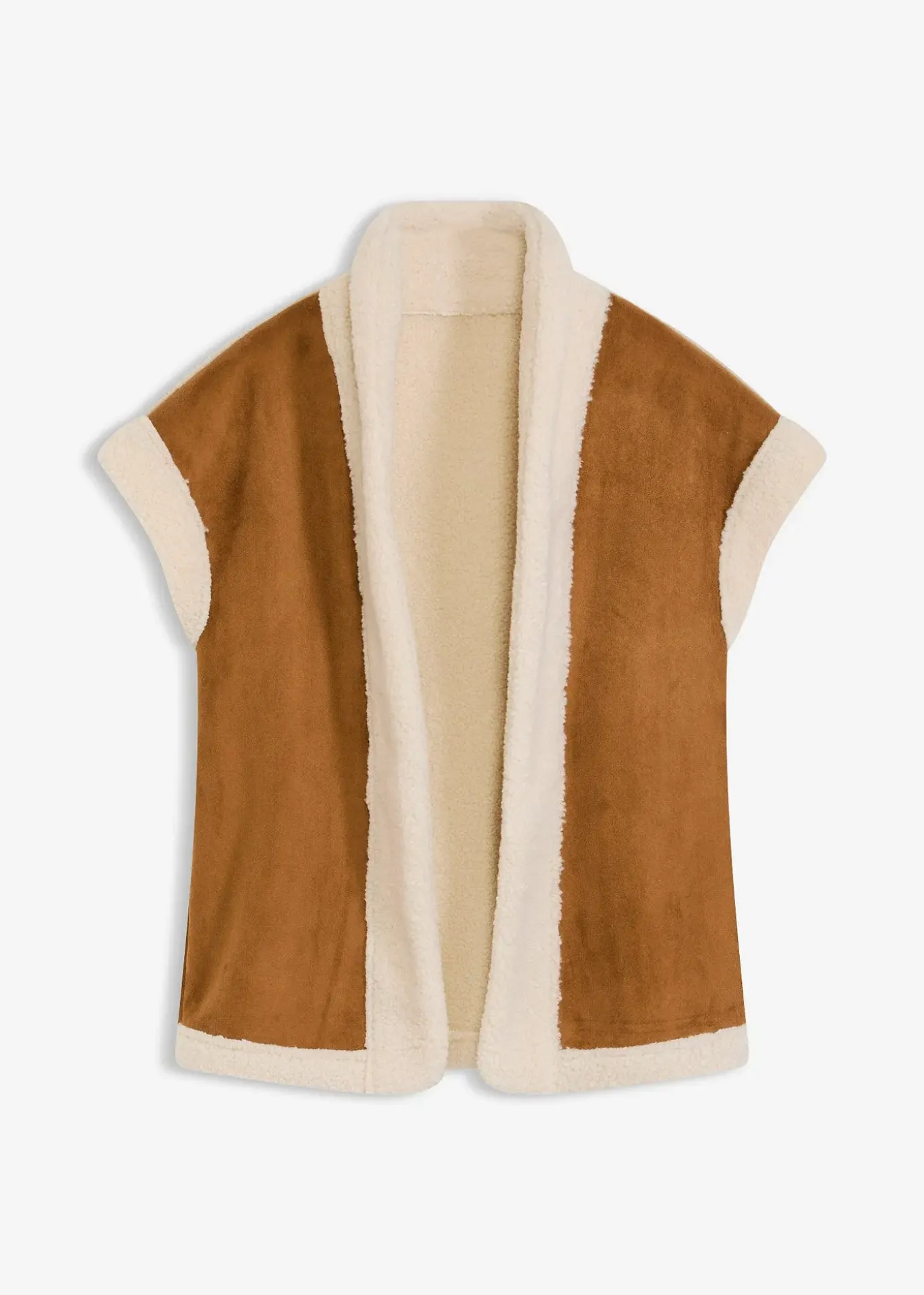 Gilet sans manches en sherpa