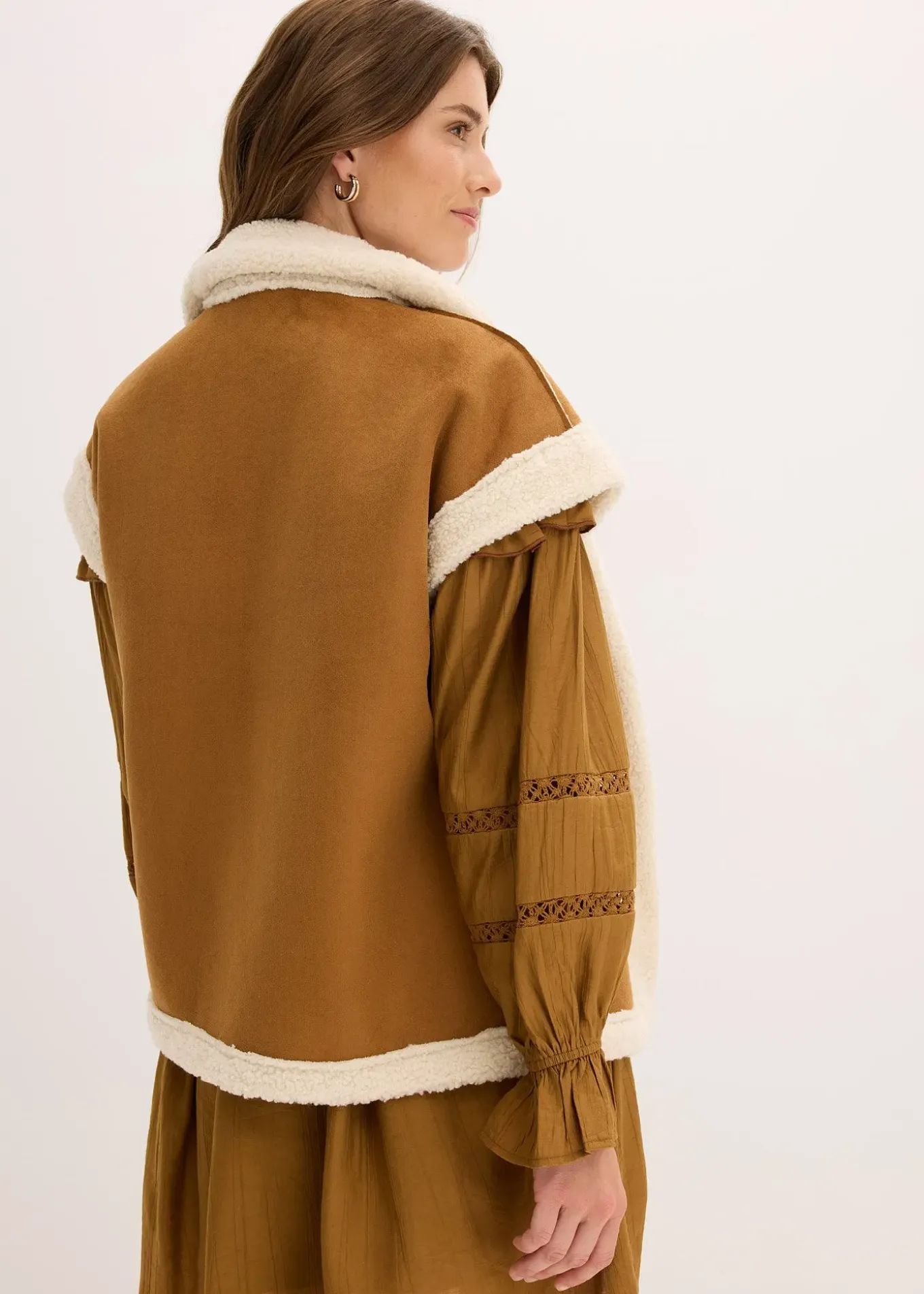 Gilet sans manches en sherpa