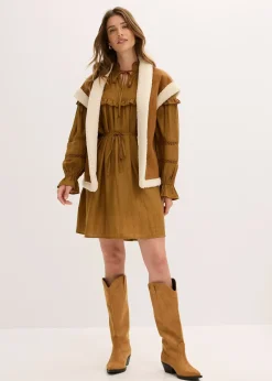 Gilet sans manches en sherpa