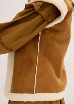 Gilet sans manches en sherpa