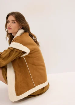 Gilet sans manches en sherpa